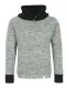 Isländischer Damen / Herren Pullover - grau schwarz