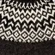 Handgestrickter Islandpullover - Farbe schwarz / weiß