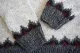 Damen Islandpullover - handgestrickt - Lopapeysa hellgrau kombi