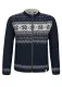 Island Woll-Strickjacke - blau