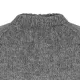 Einfarbiger Islandpullover - handgestrickt- grau