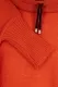 Strick-Poncho mit Kragen - orange