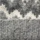 Handgestrickte Wollmütze - Islandwolle - Hellgrau/Weiß