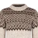 Herren / Damen Wollpullover - beige/braun