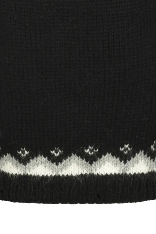 Herren Islandpullover - handgestrickt in Island - Lopapeysa schwarz