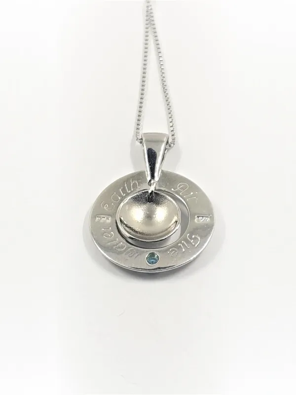 Symbole des Lebens - Silberkette mit Anhänger