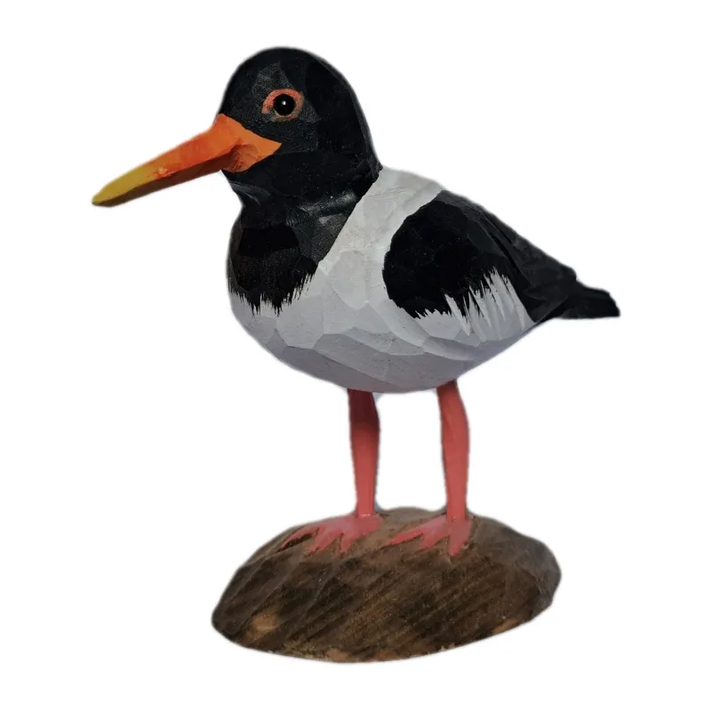 Isländischer Vogel - Austernfischer Holzfigur