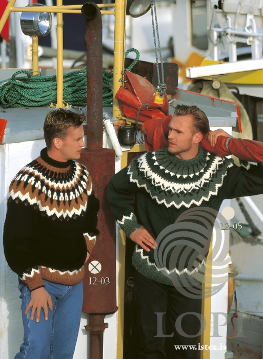 Strickmuster Islandpullover - Lopi 12-03 und 12-04