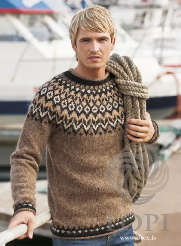 Strickmuster Islandpullover Riddari - Lopi 28-03