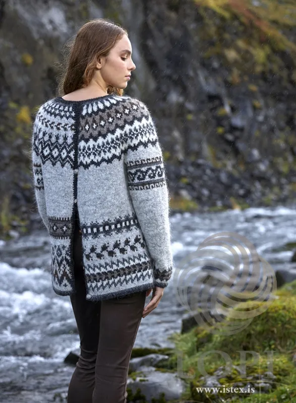 Strickanleitung Strickjacke - Ættarmót - þetta reddast - Lopi 39-06