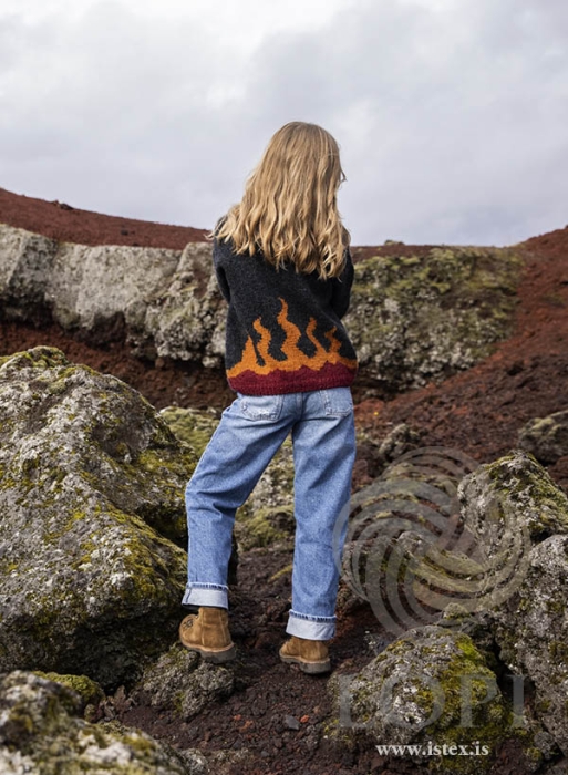 Strickanleitung Kinder-Islandpullover - Strickmuster Logi - Lopi 41-04