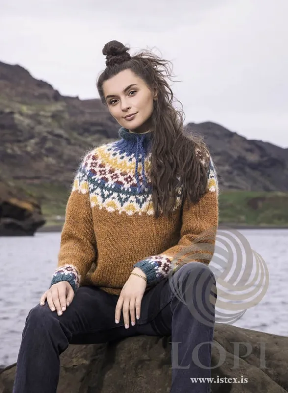 Strickanleitung Damen Islandpullover - Strickmuster Vestur - Lopi 41-06