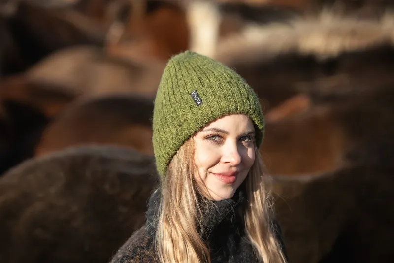 Fjallalopi Wollmütze - Ripp-Strickmütze - mehrere Farben