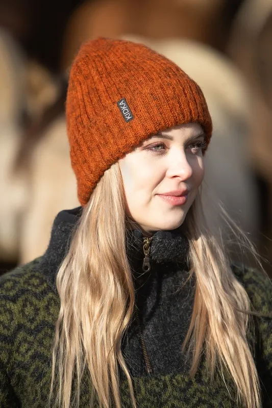 Fjallalopi Wollmütze - Ripp-Strickmütze - mehrere Farben