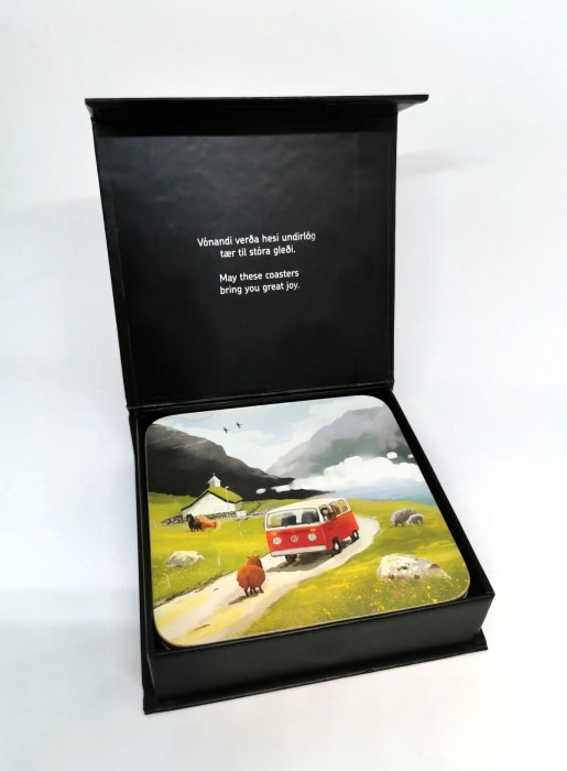 Untersetzer Set - 6 Stück - Färöer Motive