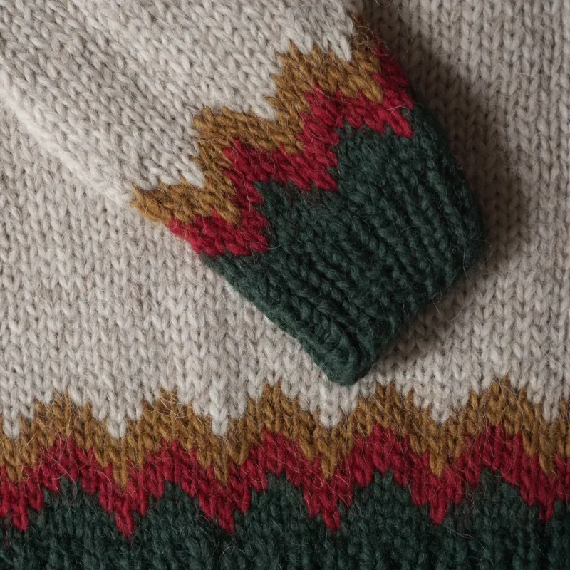 Handgestrickter Islandpullover HSI-229 - mehrfarbig