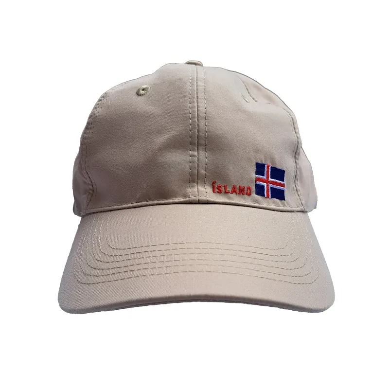Island Basecap - Islandflagge - beige