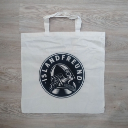 Baumwollbeutel ISLANDFREUND - 50 x 50 cm - natur