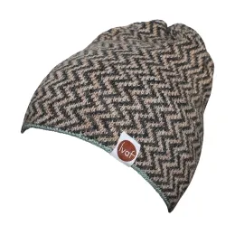 Strickmütze Zickzack 7 - grau