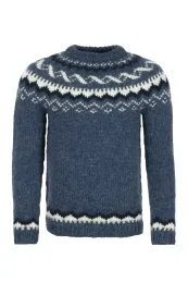 Herren Islandpullover - HSI-208 - Handgestrickt - blau