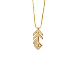 Alrún -14K vergoldete Halskette mit Anhänger - Musik