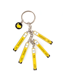 Schlüsselanhänger - Straßenschilder des Isländischen Südlandes