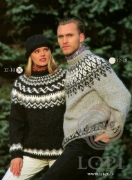 Strickmuster Islandpullover - Lopi 12-14