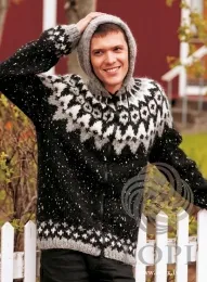 Strickmuster Kapuzen-Strickjacke Frost - Lopi 29-10