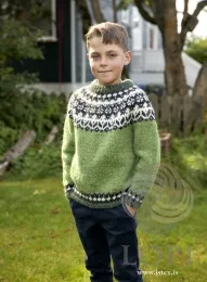 Strickanleitung Kinder-Islandpullover - Strickmuster Ómur - Lopi 40-19