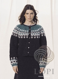 Strickanleitung Damen Strickjacke - Strickmuster Punktar - Lopi 43-16