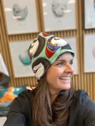 Multifunktionstuch mit Papageientaucher Design - Färöer