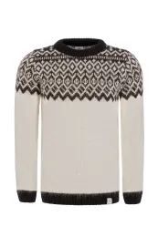 Herren / Damen Pullover Islandwolle - weiß