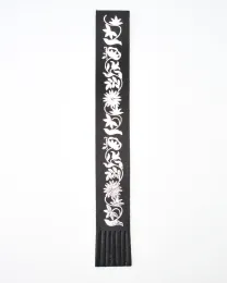 Lesezeichen Leder - Blumen