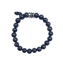 Armband - Raben-Stein - Hrafn - schwarz